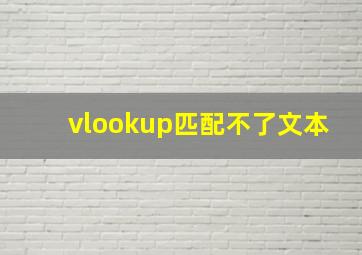 vlookup匹配不了文本