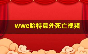 wwe哈特意外死亡视频