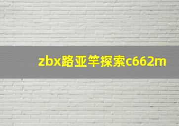 zbx路亚竿探索c662m