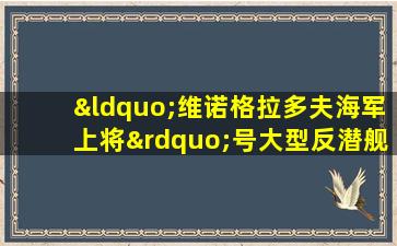 “维诺格拉多夫海军上将”号大型反潜舰