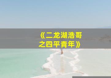 《二龙湖浩哥之四平青年》