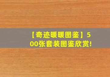 【奇迹暖暖图鉴】500张套装图鉴欣赏!