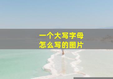 一个大写字母怎么写的图片