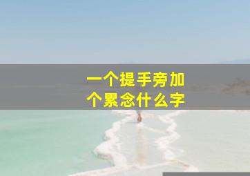 一个提手旁加个累念什么字