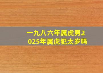 一九八六年属虎男2025年属虎犯太岁吗