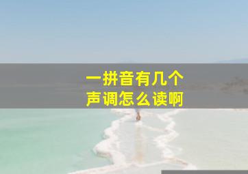 一拼音有几个声调怎么读啊