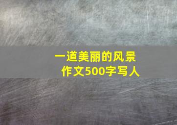 一道美丽的风景作文500字写人