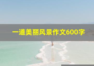 一道美丽风景作文600字