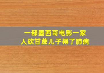 一部墨西哥电影一家人砍甘蔗儿子得了肺病