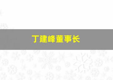 丁建峰董事长