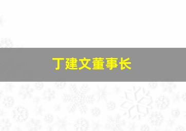 丁建文董事长