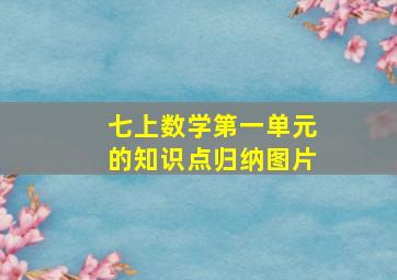 七上数学第一单元的知识点归纳图片