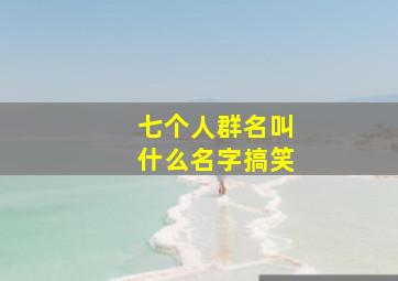 七个人群名叫什么名字搞笑