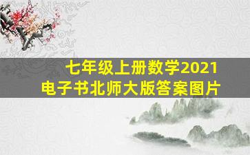 七年级上册数学2021电子书北师大版答案图片