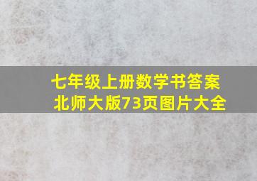 七年级上册数学书答案北师大版73页图片大全