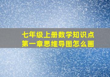 七年级上册数学知识点第一章思维导图怎么画