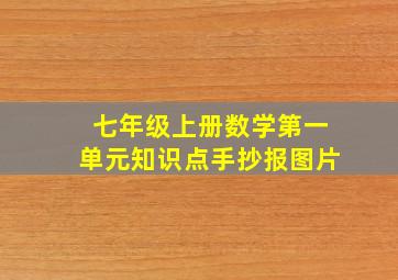 七年级上册数学第一单元知识点手抄报图片