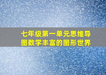 七年级第一单元思维导图数学丰富的图形世界