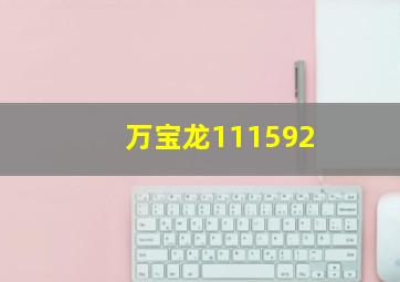 万宝龙111592