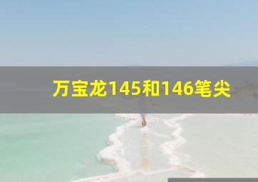 万宝龙145和146笔尖