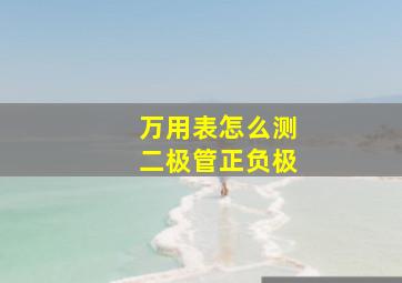 万用表怎么测二极管正负极