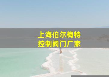 上海伯尔梅特控制阀门厂家