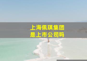 上海佩琪集团是上市公司吗