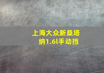 上海大众新桑塔纳1.6l手动挡