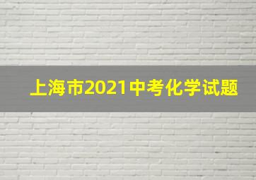 上海市2021中考化学试题