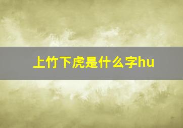 上竹下虎是什么字hu