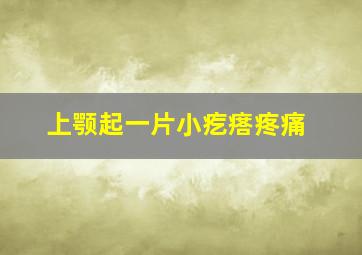 上颚起一片小疙瘩疼痛