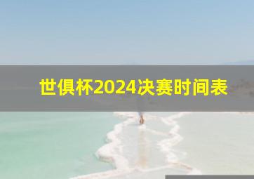 世俱杯2024决赛时间表