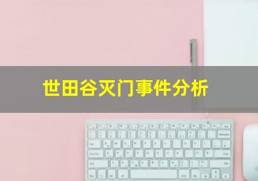 世田谷灭门事件分析