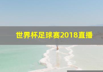 世界杯足球赛2018直播