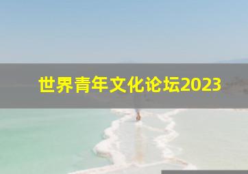 世界青年文化论坛2023