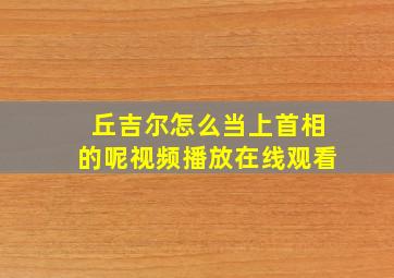 丘吉尔怎么当上首相的呢视频播放在线观看