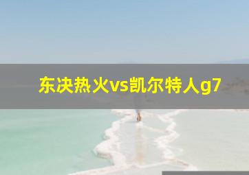 东决热火vs凯尔特人g7