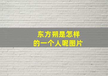 东方朔是怎样的一个人呢图片