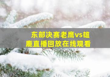 东部决赛老鹰vs雄鹿直播回放在线观看