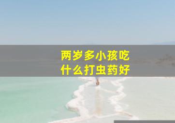 两岁多小孩吃什么打虫药好