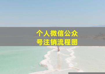 个人微信公众号注销流程图