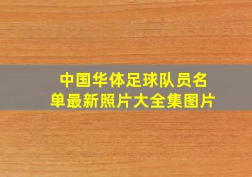 中国华体足球队员名单最新照片大全集图片