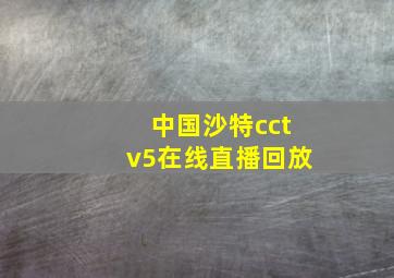 中国沙特cctv5在线直播回放