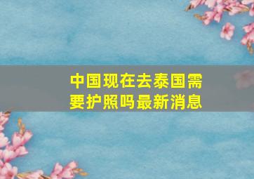 中国现在去泰国需要护照吗最新消息