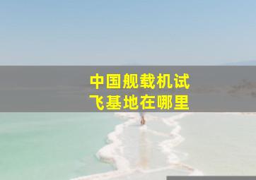 中国舰载机试飞基地在哪里