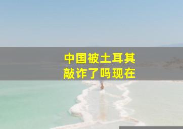 中国被土耳其敲诈了吗现在