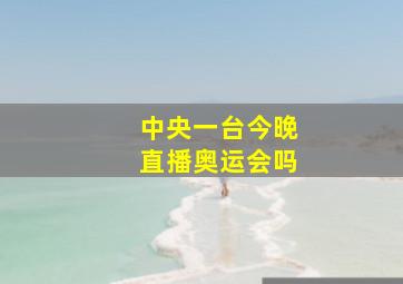 中央一台今晚直播奥运会吗