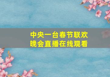 中央一台春节联欢晚会直播在线观看