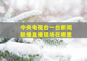 中央电视台一台新闻联播直播现场在哪里