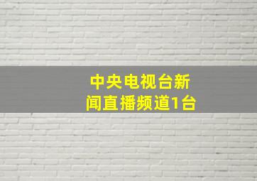 中央电视台新闻直播频道1台